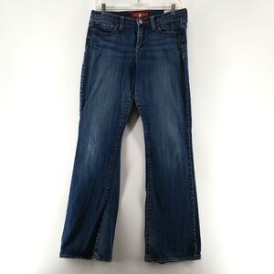 Lucky Brand Jeans Womens Size 10 Blue Front Zip Button Closure 5 Pocket Boot Cut